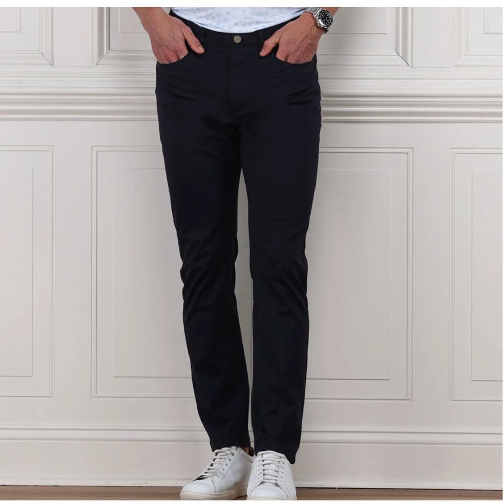 NWT Collars & Co. Men’s CEO Tech Velocity Pull-On Performance Pants Navy 40x32